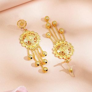 Conjunto de Collar y Pendientes de Latón Chapado en Oro Estilo Indio, Joyería Étnica para Mujer con Diseño de Diamantes Rani Haar para Bodas - Product Image 5
