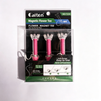 Support magnétique double pour tee de golf anti-perte, en plastique durable, avec logo personnalisé, accessoires de golf du fabricant