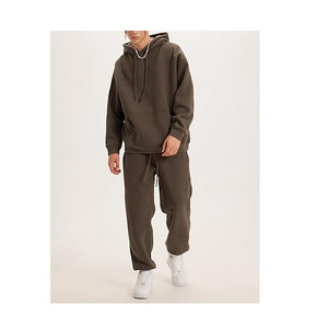 Wholesale Solid-Shade <b>Men's</b> Lounge-wear Tracksuit Featuring Breathable Premium Material with Custom Logo and Size for Unisex - Product Image 3