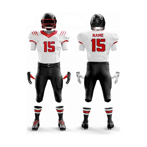 Customized American Football Jersey Shorts Set Breathable New Design Uniform With Plus Size Feature Trending Sports Uniform - Product Image 1