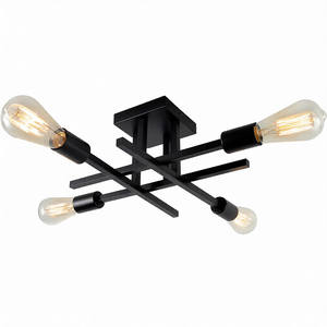 Meilleures ventes américaines en gros : Lustres de mariage et luminaires de plafond de style industriel en fer forgé, design rustique et épuré - Product Image 1