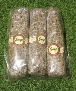 Cradle Life Lot de bâtonnets de sauge blanche indienne de 4 pouces (Salvia Officinalis L. à feuille large dalmatienne) pour purification spirituelle et élimination des énergies négatives - Product Image 3