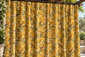 Rideaux en Corde Jaune Pastel Personnalisés avec Forte Ombre et Protection Anti-Poussière pour Cuisine et Salon - Toutes Saisons - Product Image 2