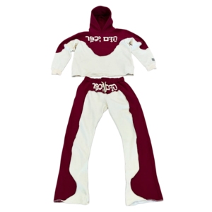 Custom <b>Dropped</b> Shoulder Hoodie & Flared Pants Baggy Sweatsuit Low Moq Tracksuit Tech Fleece Tracksuits for Men High Quality - Product Image 1