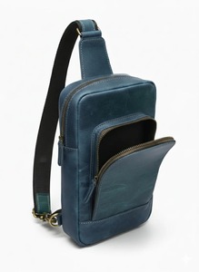 Premium Vintage Leather Women Crossbody <b>Sling</b> <b>Bag</b> Compact Stylish Chest <b>Bag</b> with Multi Pockets & Adjustable Strap - Product Image 6