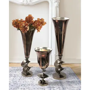 Jarrón de Hierro con Acabado Dorado Premium, Diseño Costero, Ecológico, Centro de Mesa Navideño, Adorno Decorativo, Suministro al por Mayor - Product Image 2