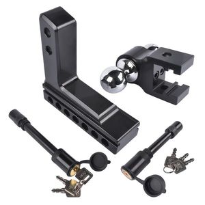 Enganche de Aluminio Ajustable de 6 Pulgadas (Drop/Rise) para Remolques, Compatible con Soportes de Enganche de 2 Pulgadas - Product Image 6