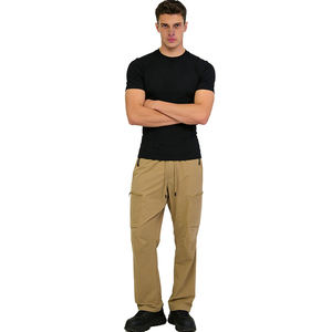 Chaqueta Cortavientos para Hombre, Corte Ajustado, 100% Algodón, Multibolsillos, Informal, para Trabajo al Aire Libre, Ecológica, Ligera, con Cintura Elástica - Product Image 6