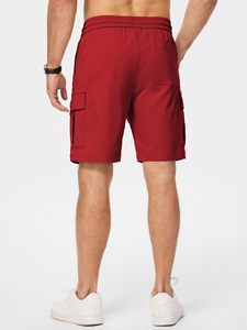 Shorts de sport pour homme légers, respirants, avec logo sur le devant, en tissu solide, pour la gym, la course et le quotidien - Product Image 2