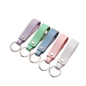 Llavero de cuero de alta calidad, venta al por mayor de fábrica, llaveros de cuero personalizados para coche, se pueden personalizar - Product Image 5