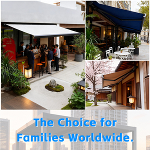 กันสาดหน้าต่างแบบพับเก็บได้สำหรับใช้งานเชิงพาณิชย์ พร้อมม่านบังแดดอะคริลิกและหลังคาคลุมกันฝน สำหรับสวนกลางแจ้งและระเบียงหน้าบ้าน - Product Image 3