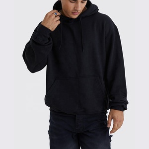 Nouveau sweat à capuche oversize en molleton uni respirant pour homme, personnalisé, en polyester/coton épais (340-360 g/m²), idéal pour l'hiver - Product Image 4