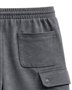 Pantalones Cortos Cargo Gris Oscuro para Hombre, Cintura Elástica con Cordón, Estilo Casual Urbano, con Bolsillos Laterales, Fabricante de Pantalones Cortos de Verano - Product Image 5