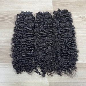 PRÊT À EXPÉDIER BRUT NON TRAITÉS CHEVEUX HUMAINS BOUCLES DOUBLE TRAME MACHINE À DOUBLE TRAME 18 POUCES - Product Image 3