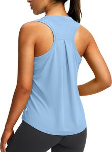 Camiseta sin mangas acanalada personalizada para mujer, chaleco informal de algodón, ajuste ceñido, transpirable, elástico, para verano, moda, entrenamiento, yoga, gimnasio - Product Image 5