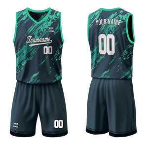 Custom Printed Plus Size Sublimation Basketball Uniform Set | Sleeveless Jersey Shorts | Spandex/Polyester | Breathable Quick - Product Image 4