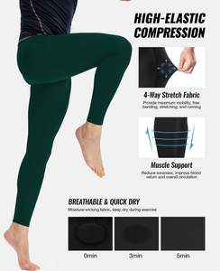 Leggings Deportivos de Compresión Elástica Alta para Hombre, Ligeros, Transpirables, de Secado Rápido, para Fitness y Running, OEM ODM - Product Image 5