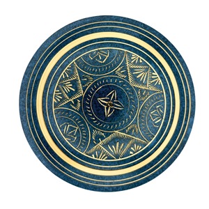 Urna de alta calidad exclusiva grabada a mano para cenizas, grabada a mano en níquel y esmalte. - Product Image 3