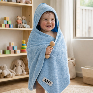 Toalla con Capucha para Bebé, 100% Algodón de Rizo, Envoltura para Baño Infantil, 75x75cm, 300 GSM, Suave y Absorbente, Certificación OEKO-TEX, Toalla de Baño de Lujo para Guardería - Product Image 6