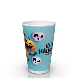 Gobelets à café en papier à double paroi écologiques personnalisés de 8 à 20 oz, gobelets à paroi simple avec logos personnalisés - Product Image 2