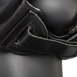 RTS Wholesale Price Pu Leather MMA Head Guard With Face <b>Shield</b> <b>Kick</b> Boxing Full Face Protector Muay Thai Head Guard AI-HG-39 - Product Image 4