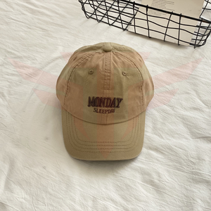 Gorra de Béisbol Tactus Industries Monday Sleepday, Bordada en 3D, de 6 Paneles, para Hombre, de Poliéster, Estilo Vintage, Informal, con Hebilla Dorada de Cobre - Product Image 2