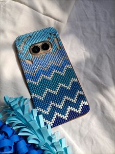 Llavero Pequeño Redondo Hecho a Mano con Hojas de Plata y Oro, Pulido y Colorido, Cadena para Bolso con Cuentas, Accesorios, Colgante para Funda de Teléfono - Product Image 6
