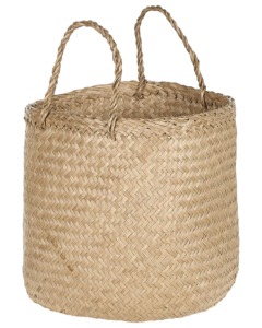 Ensemble de 2 paniers en jonc de mer naturel, faits à la main, pour le rangement, vente en gros, écologiques, fabriqués au Vietnam - Product Image 4
