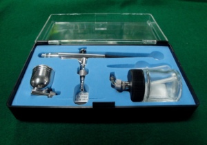 HC0228 DANKING Aérographe portable en aluminium à double action pour nail art - Vente en gros - Product Image 2