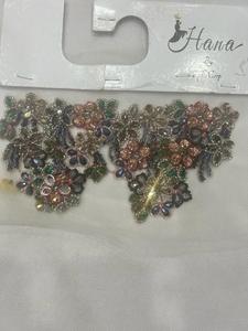 Wholesale Handmade Combination Style Nonwoven Felt Embroidery Flower Patches New Design Custom <b>Beaded</b> Fabric Applique Trims - Product Image 5