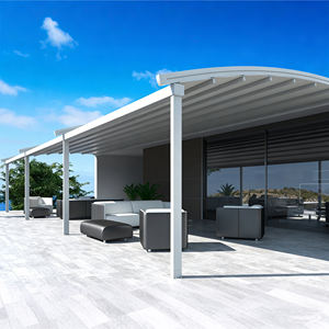 Pergola Retrattile in Alluminio per Tutte le Stagioni, Motorizzata e Regolabile, Certificata CE, Protezione UV, Impermeabile, per Balcone, Cortile e Giardino - Product Image 1