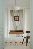 Revestimiento de Piedra Flexible Blanco Panda, Lámina de Mármol Moderna Ligera e Impermeable para Revestimiento de Paredes de Cocina, Baño y Escaleras