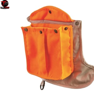 Gilet utilitaire matelassé orange pour homme, col en V, multi-poches, haute visibilité, pour la chasse, la pêche, gilet de sécurité léger - Product Image 3