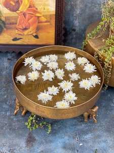 Nuevo y Personalizado Recipiente de Metal Color Dorado con Diseño Floral para Decoración de Bodas, Accesorios Especiales para Diwali, Recipiente Decorativo a Precio Competitivo - Product Image 5