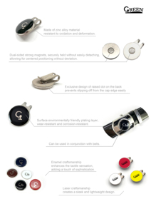 Cinturón de golf de cuero blanco mate con hebilla automática y marcador de bola incorporado para un juego cómodo - Product Image 5