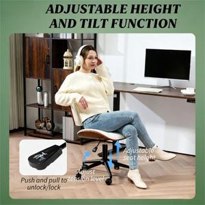 Silla de Oficina Blanca para el Hogar, para Estudio o Espacio de Trabajo - Product Image 3