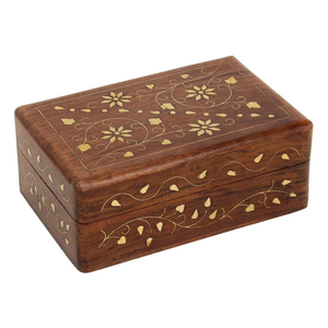 Luxury Wooden Eco-Friendly Polished Jewelry <b>Box</b> Foldable Stackable Design for Wedding Gifts Living Room Decor - Product Image 3