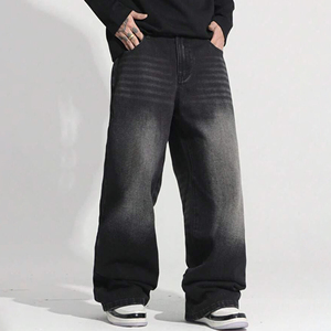 Corte relajado, estilo atemporal: los pantalones vaqueros de pierna ancha para hombre aportan un estilo descontraído en cada tono. Disponible para pedidos al por mayor. - Product Image 6