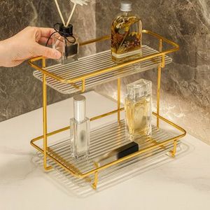 Exclusive Metal And Glass Cosmetic Organizer <b>Box</b> With Modern Luxury Design For <b>Makeup</b> Storage And Display - Product Image 3