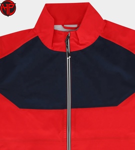 Veste de cyclisme thermique coupe-vent rouge et noire pour homme, veste softshell pour vélo, fermeture éclair intégrale, vêtements de cyclisme en plein air, veste imperméable contre la pluie - Product Image 3