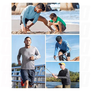 Chemise de protection solaire UPF 50+ pour homme, manches longues, anti-UV, légère, séchage rapide, respirante, pour la pêche et les activités de plein air - Product Image 5