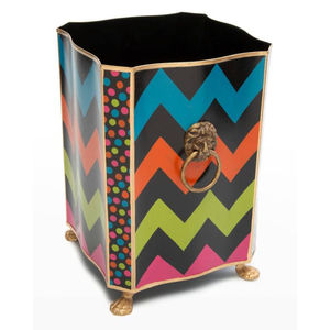 Well made metal trash cans ideal for both residential & commercial use due to its versatile design crafted by BRUSHSTROKE BLISS - Product Image 2