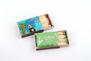 Palos de madera de cera larga con cabezas coloridas, cerillas grandes de seguridad para cocina, logotipo impreso, Material de papel para uso doméstico - Product Image 4