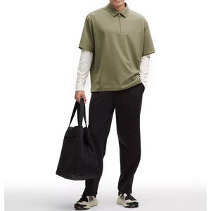 Polo de Manga Larga con Cierre de Media Cremallera Daydrift para Hombre, Transpirable, Elástico, Premium, Casual, Deportivo, con Logotipo Bordado Personalizado - Product Image 5