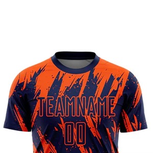 Maillot de football pour adultes 100% coton léger respirant à manches courtes antibactérien séchage rapide col en V uniforme sportif - Product Image 4
