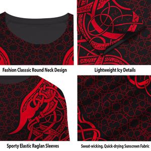 Wholesale Unisex Long Sleeve MMA Rash Guard <b>Heat</b>-Transfer Printed Compression Surfing T-Shirt BJJ Boxing Clothing Front Quick - Product Image 4