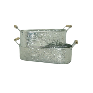 Jardinières en métal Designer Ensemble de 3 pièces pour Restaurant Jardin et Maison Jardin Décoratif Floral Pot Accessoires - Product Image 6