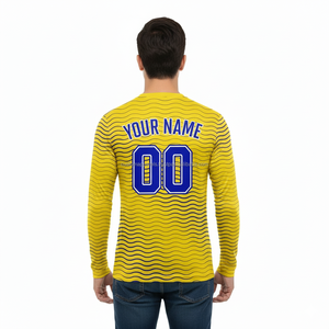 เสื้อยืดแขนยาวทรงปกติสไตล์สตรีทแวร์ ผ้าโพลีเอสเตอร์/คอตตอน เนื้อผ้าเจอร์ซีย์แบบเรียบ น้ำหนัก 220 กรัม เป็นมิตรต่อสิ่งแวดล้อม ระบายอากาศได้ดี เสื้อผ้าผู้ชาย - Product Image 4