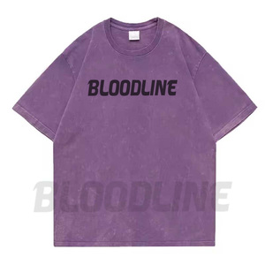 Camiseta de Algodón Lavada al Ácido de Alta Calidad Personalizada, Camiseta Retro Desgastada de Estilo Urbano, Camisetas Vintage Extra Grandes Personalizadas para Hombre - Product Image 3