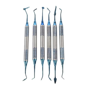 Instrumental de Relleno de Composite Premium (Juego de 6) de Acero Inoxidable Autoclavable, Kit de Escultura y Restauración Dental - Product Image 1